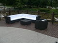 new design rattan patio furniture,free assemble rattan sofa set with cushion 