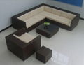 new design rattan patio furniture,free assemble rattan sofa set with cushion  5