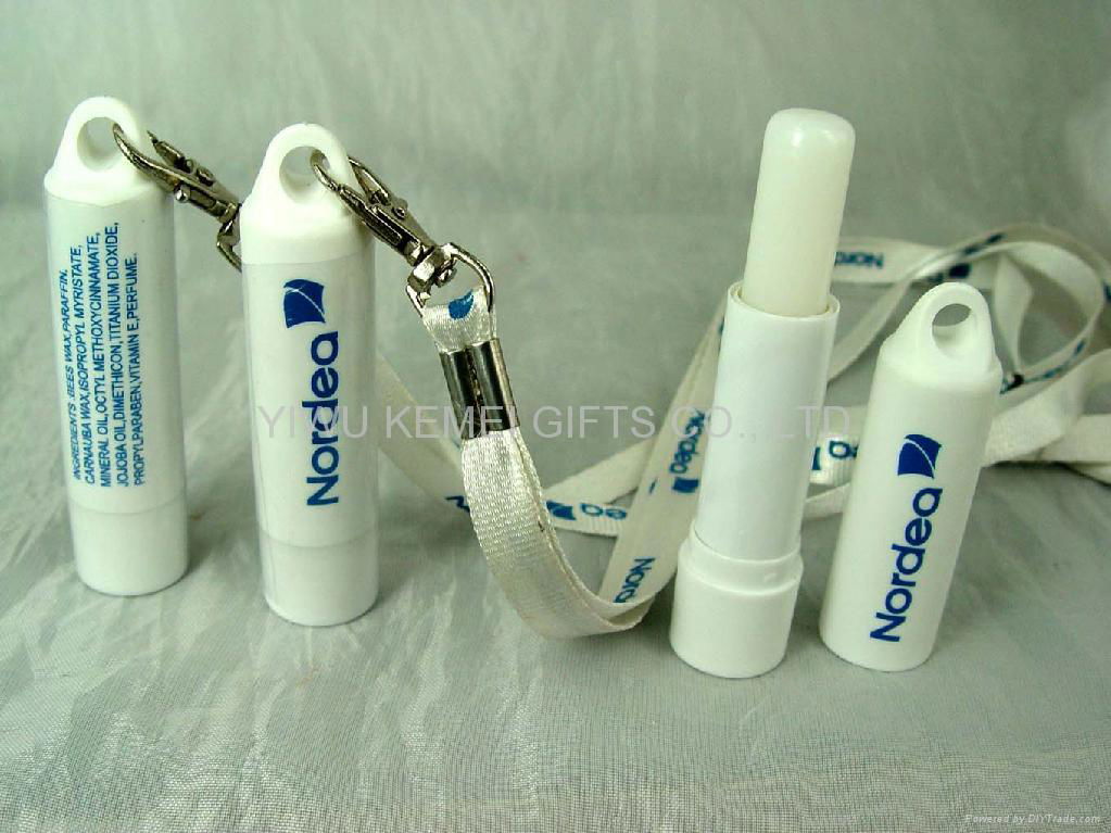 lip balm with lanyard and flavour