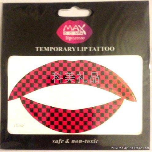  lip tattoo sticker 2