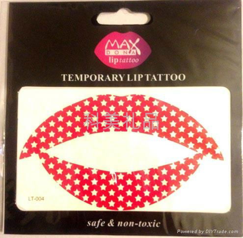  lip tattoo sticker 4