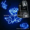 Blue Indoor Laser Lamp 2000Mw 0.2Lm Party DMX Moving Head Lights Master / Slave 