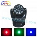 GA-LM25 NEW 12x12W led beam moving head light 4 IN 1 CREE Unlimited rotation