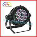 7CH IP65 Outdoor LED Par 64 RGB DMX Stage Lighting 90V - 240VAC 4 Button Control