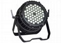 7CH IP65 Outdoor LED Par 64 RGB DMX Stage Lighting 90V - 240VAC 4 Button Control