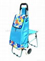 shopping trolley bag with chair