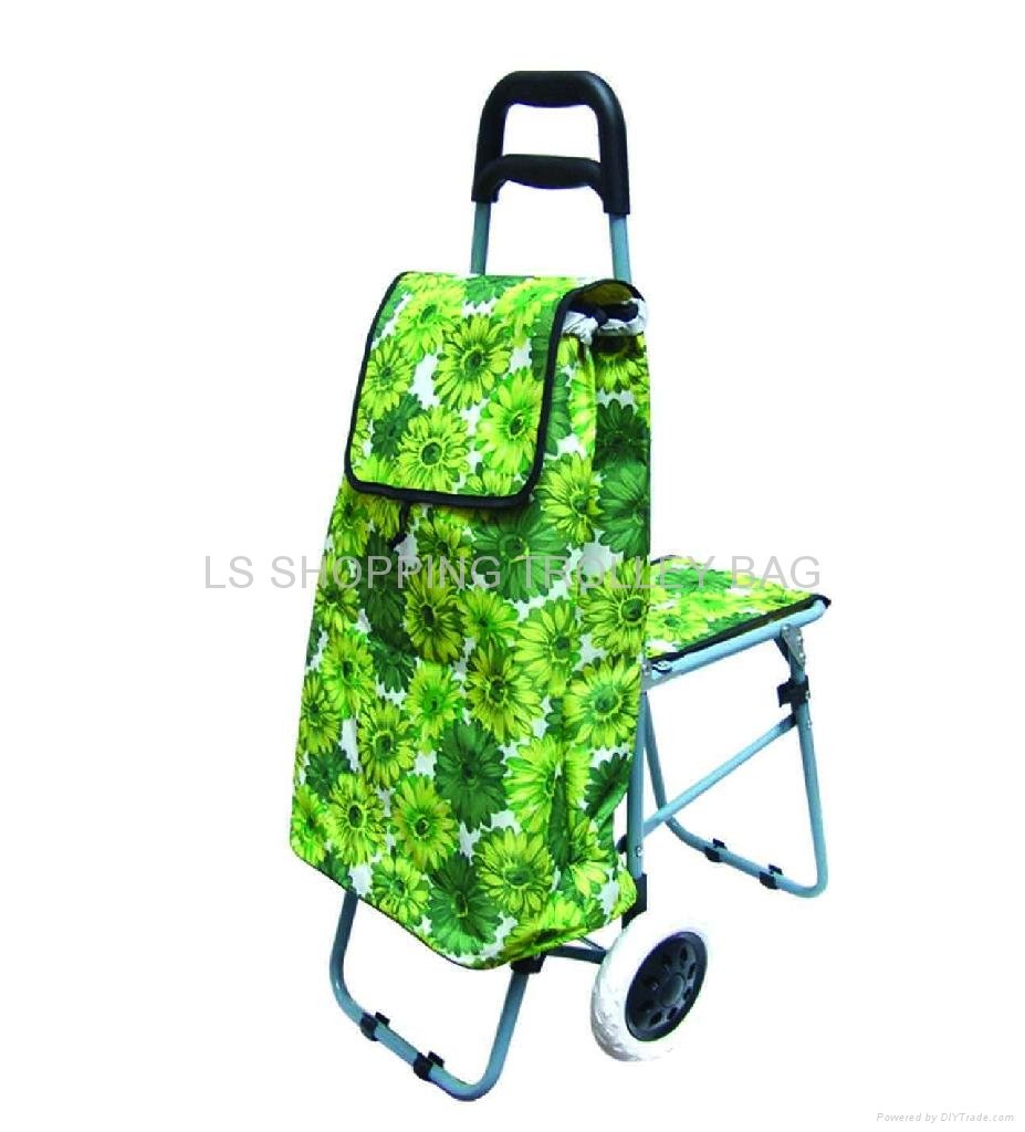 shopping trolley bag with chair 3