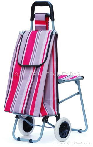 shopping trolley bag with chair 4