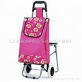 shopping trolley bag with chair