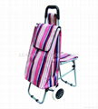 shopping trolley with seat