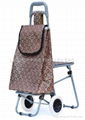 shopping trolley with seat