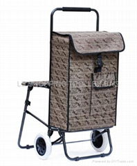 shopping trolley with chair