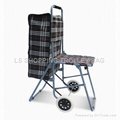 shopping trolley with chair