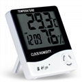 吉利（jili）電子溫度計數顯溫濕度計高精度帶時間鬧鐘可貼牌logo 2