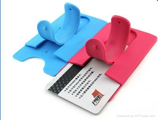 Silicone smart card wallet 3m sticky with smart wallet adhesive baking 3