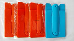 Silicone Smart Card Wallet 3M Sticky With Phone Stand