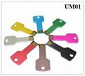 Metal Key shape USB flash pen drive 1