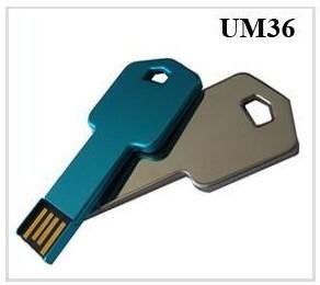 Metal Key shape USB flash pen drive 5