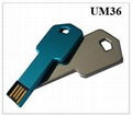 Metal Key shape USB flash pen drive 5