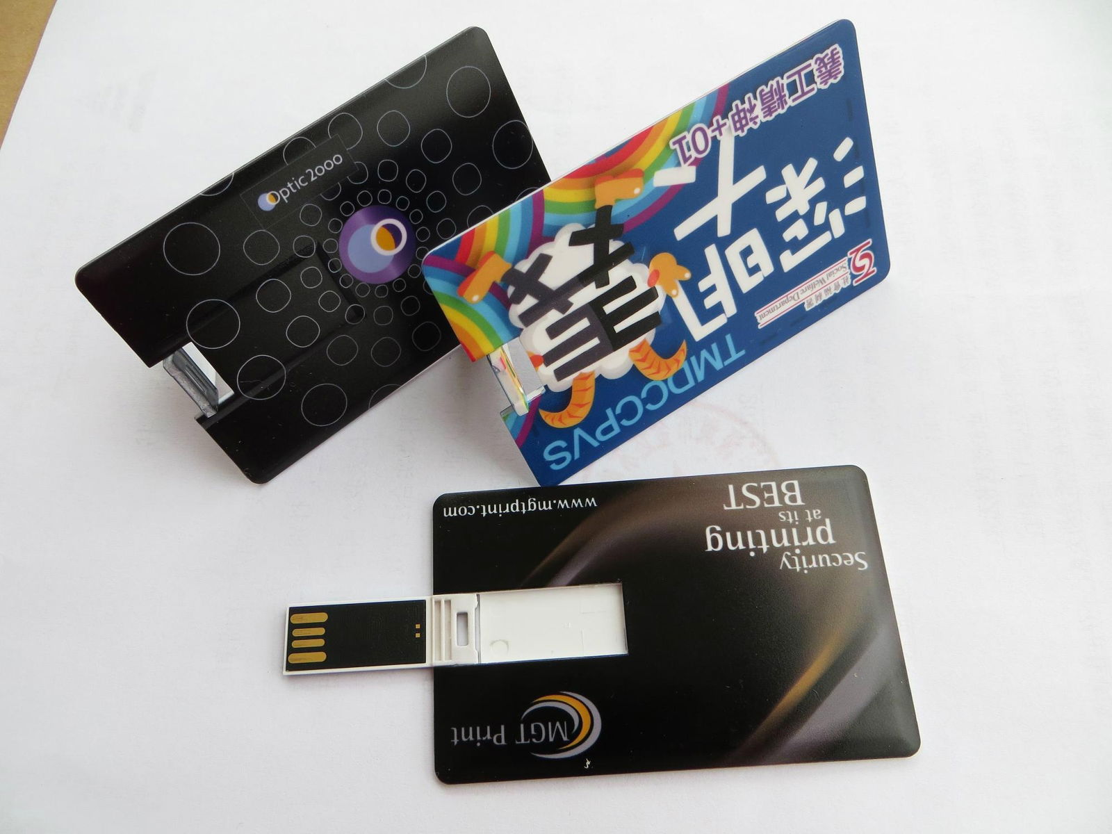 Full color printing credit card USB flash pen drive 5