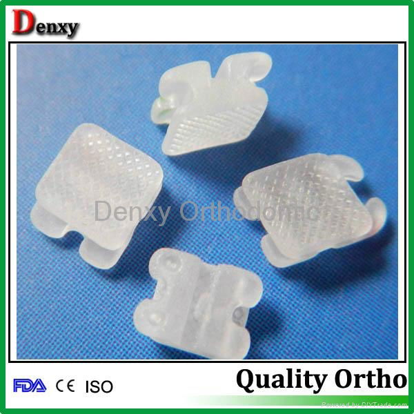 Dental brackets Orthodontics Mesh  base ceramic bracket 2