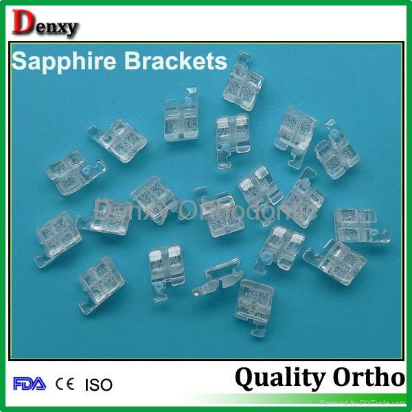 dental orthodontic brackets sapphire  braces 4