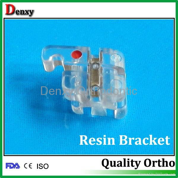 Dental clear bracket orthodontic resin brackets 4