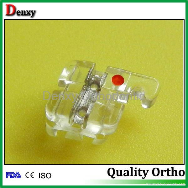 Dental clear bracket orthodontic resin brackets 5