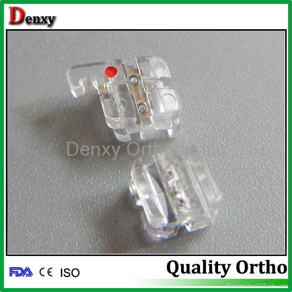 dental composite bracket dental resin brackets orthodontic clear brackets metal  3