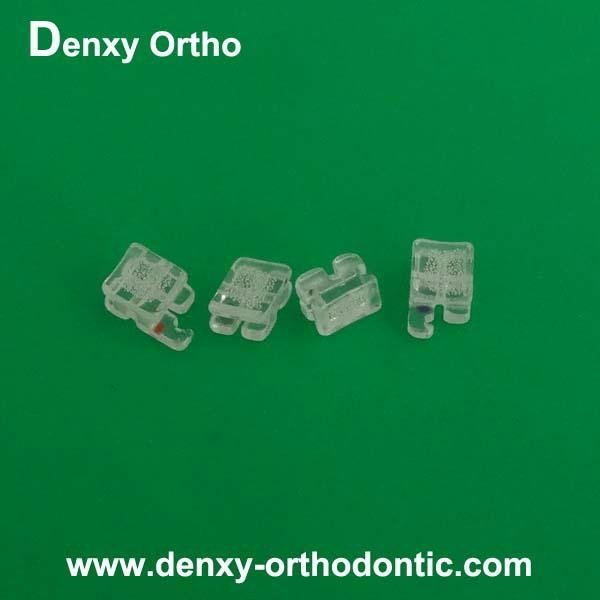 Orthodontic Aesthestic Bracket Clear bracket Single crystal bracket Ceramic 4