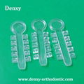 Gray/Clear 2 Colors Dental Products Orthodontic Elastic Rotation wedges 10