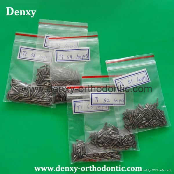 CNC turning machine stainless steel/titanium dental screw  4