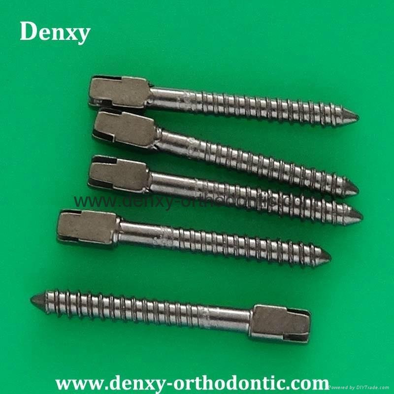 CNC turning machine stainless steel/titanium dental screw  5