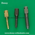 CNC turning machine stainless steel/titanium dental screw  9