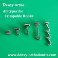 Orthodontic hooks accessories accessory Orthodontic Products Crimpable hooks