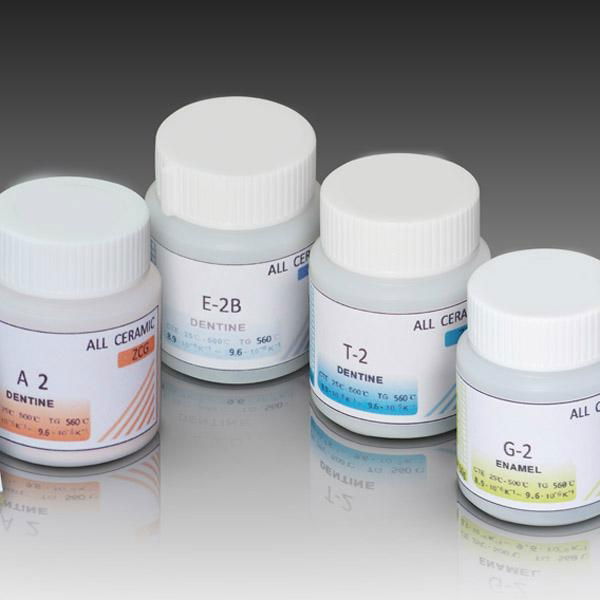 Dental glaze powder mixing metal ceramic glaze powder