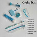  Dental kit ortho kit orthodontic toothbrush Dental travel toothbrush