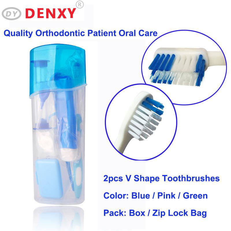  Dental kit ortho kit orthodontic toothbrush Dental travel toothbrush 5