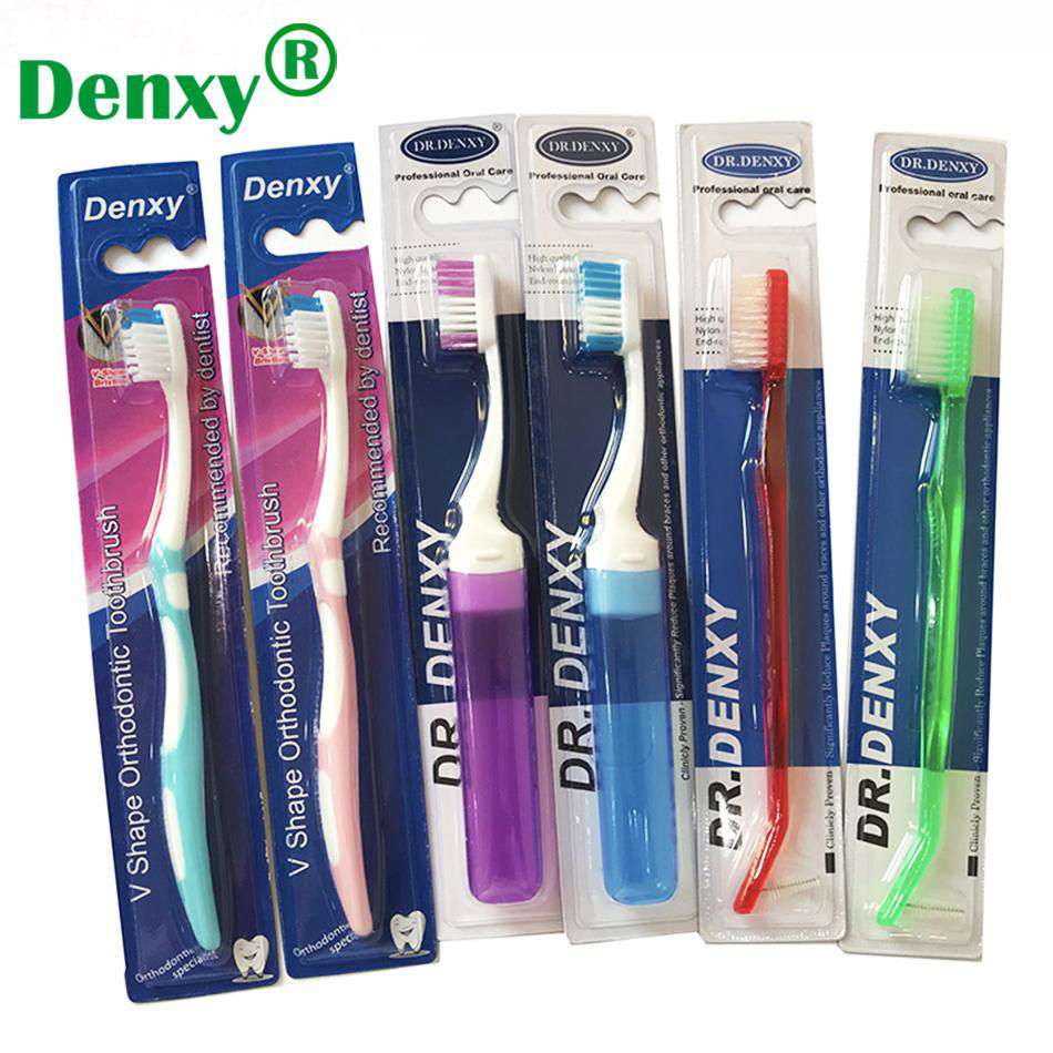 Orthodontic brushes Orthodontic V shape dental tooth brush dental teeth brushes