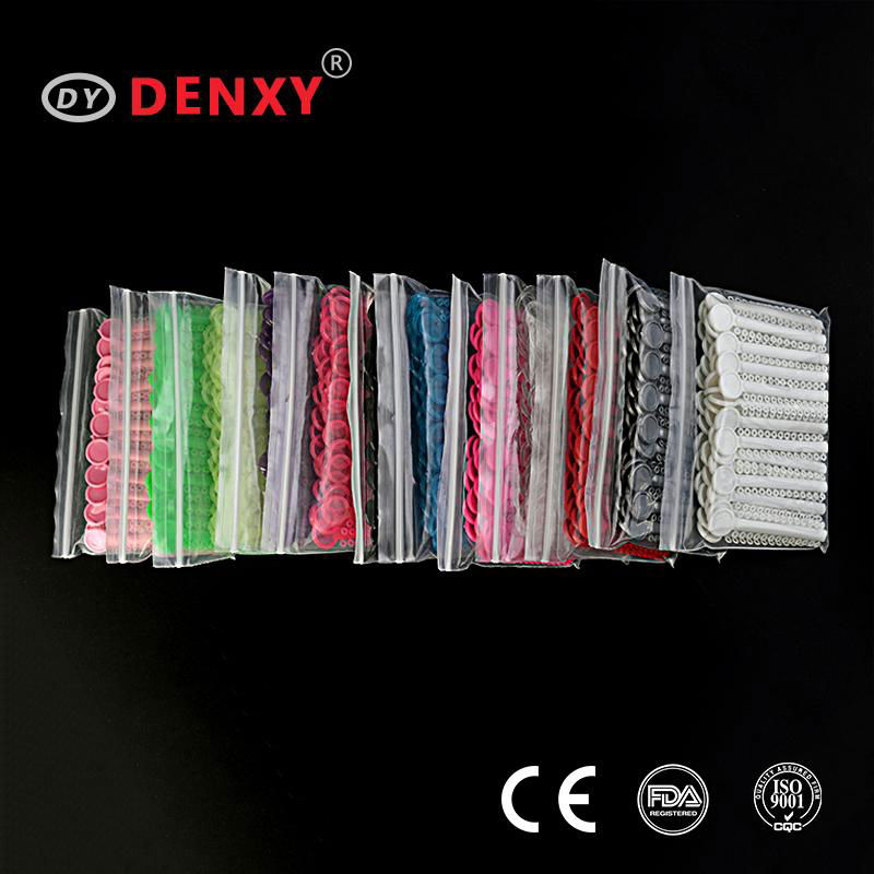 Orthodontic Elastic ligature tie Elastomeric Dental orthodontic modules 2