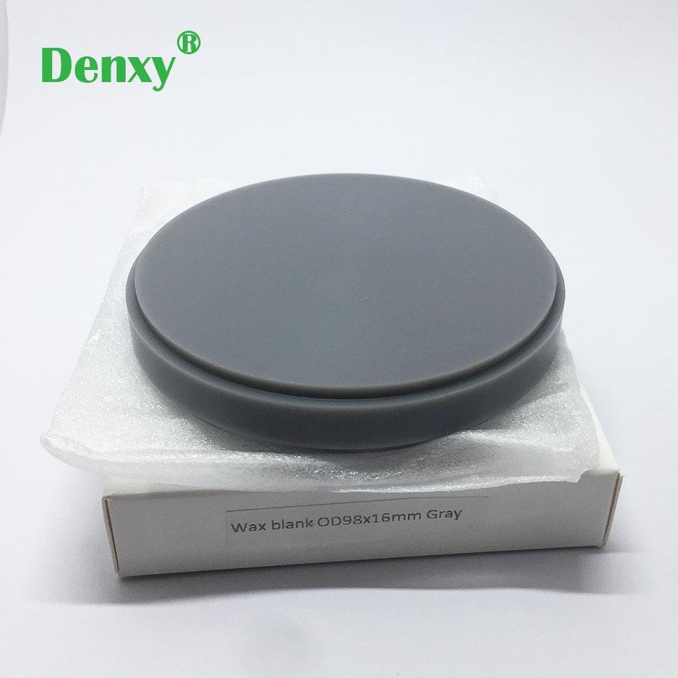 Denxy Dental Gray Color Wax Block Disc High Hardness Carving Wax Blanks 2