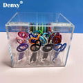 Dental Orthodontic ligature tie Acrylic Dispenser Elastic chain Placing Box Powe 2