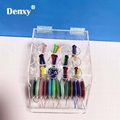 Dental Orthodontic ligature tie Acrylic Dispenser Elastic chain Placing Box Powe