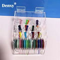 Dental Orthodontic ligature tie Acrylic Dispenser Elastic chain Placing Box Powe 6