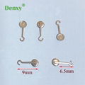 Dental Orthodontic Bondable Crimpable Hook buttons Sliding hook lingual buttons 