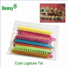 Fashion Cartoon Tie Cute Ligature Tie Orthodontic ligatures Dental Tie Orthodont