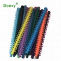 Dental Orthodontic Elastic Ligature Ties Bands for Brackets Braces Colourful O r