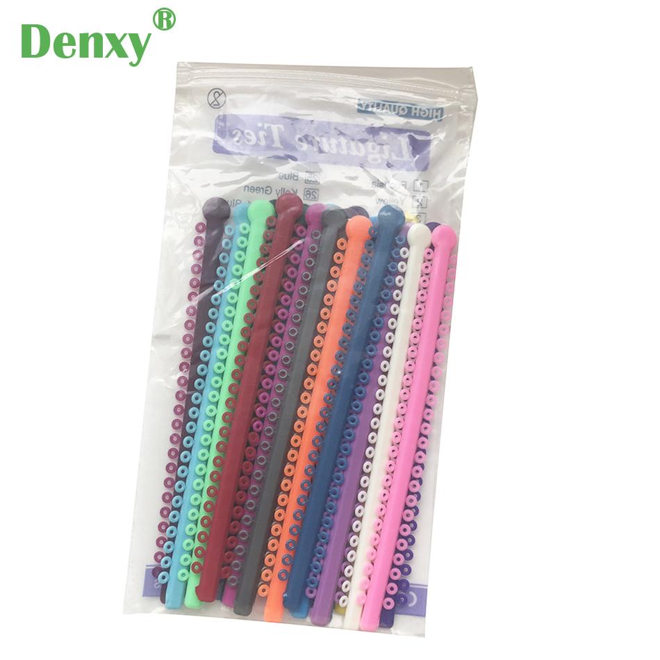 Dental Orthodontic Elastic Ligature Ties Bands for Brackets Braces Colourful O r 2