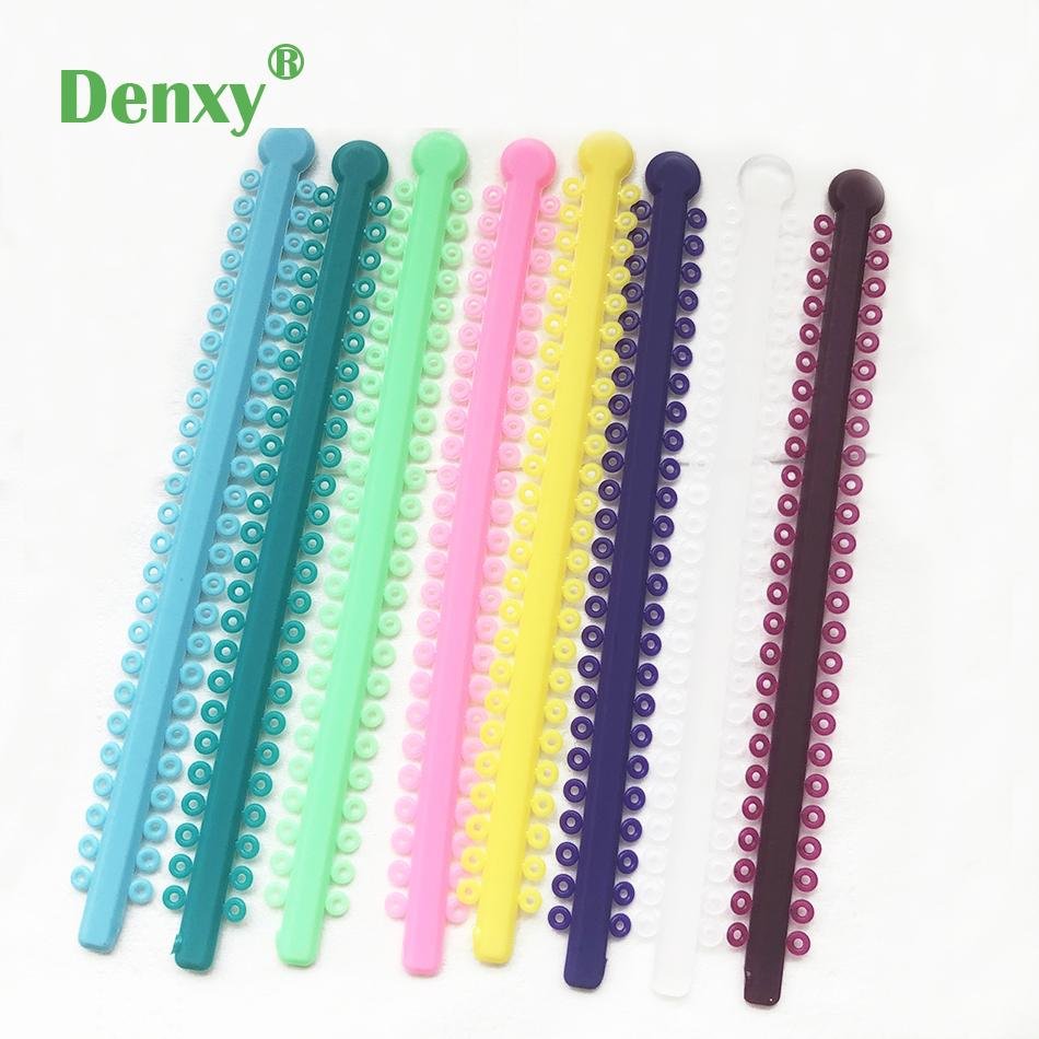 Dental Orthodontic Elastic Ligature Ties Bands for Brackets Braces Colourful O r 3