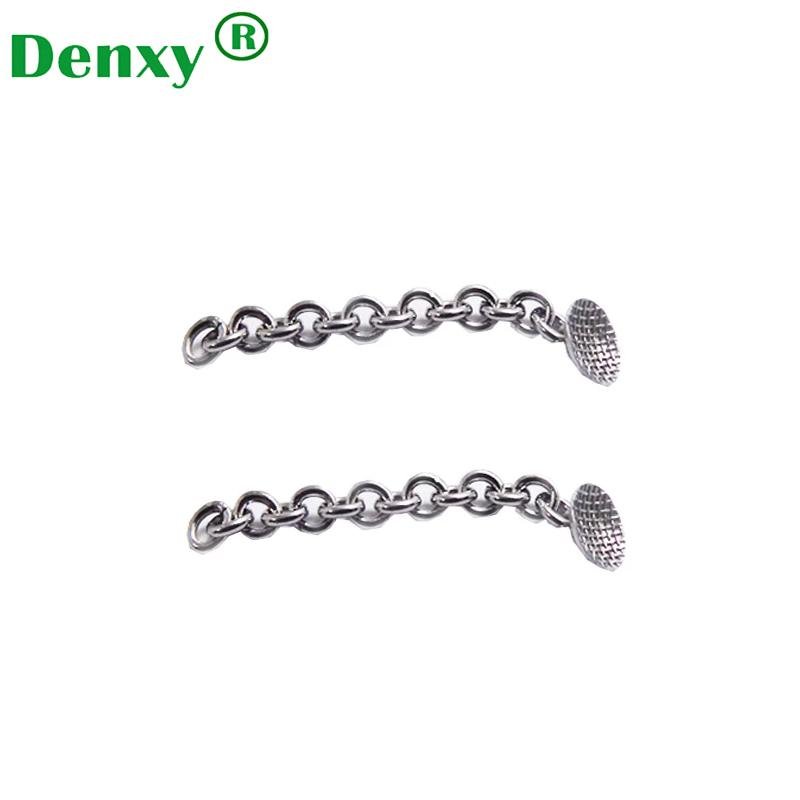 Denxy Quality dental Orthodontic Lingual Button with Chain Dental Lingual Tracti
